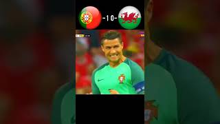 Portugal VS Wales 2016 | euro cup semifinal | #youtube #shorts #football