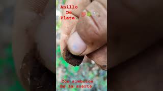 🍀🍀🍀Anillo de plata con símbolos de la buena suerte