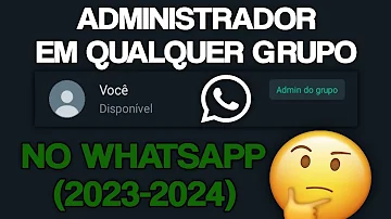 Como tomar o administrador do WhatsApp?