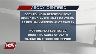Findlay police release the identity of the man found in retention pond