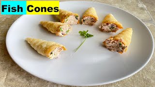 Goan Fish Cones/Fish Canapes