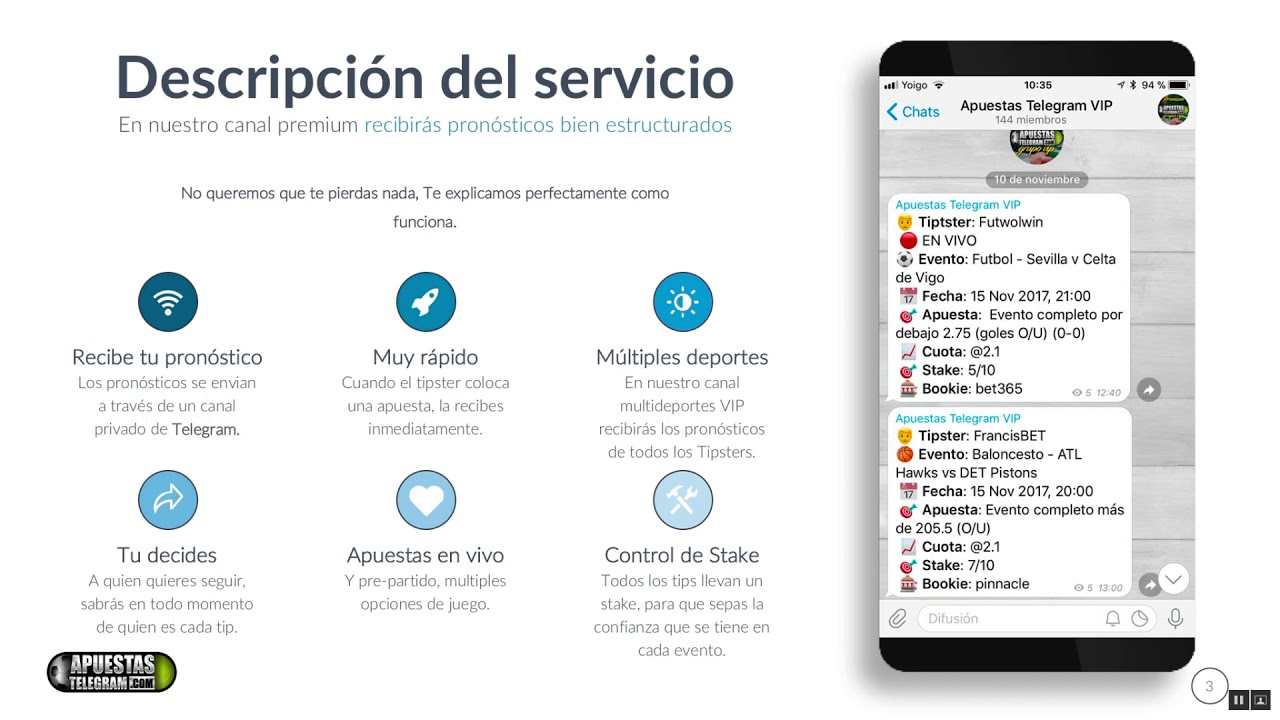 Mejores canales apuestas telegram