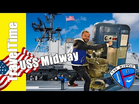 Видео: Музей USS Midway в Сан-Диего