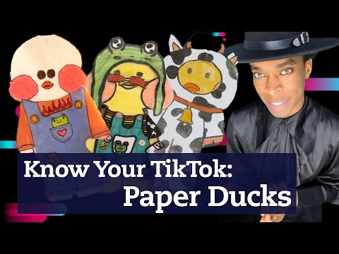 Teenagers take care of paper ducks: more about the TikTok trend