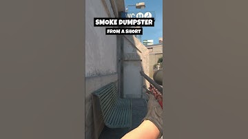 HOW TO SMOKE DUMPSTER from A SHORT on Overpass (CS2)  #cs2 #counterstrike2 #cs2clips #shorts