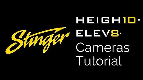Stinger Camera Settings Tutorial for UN1810 and UN1880