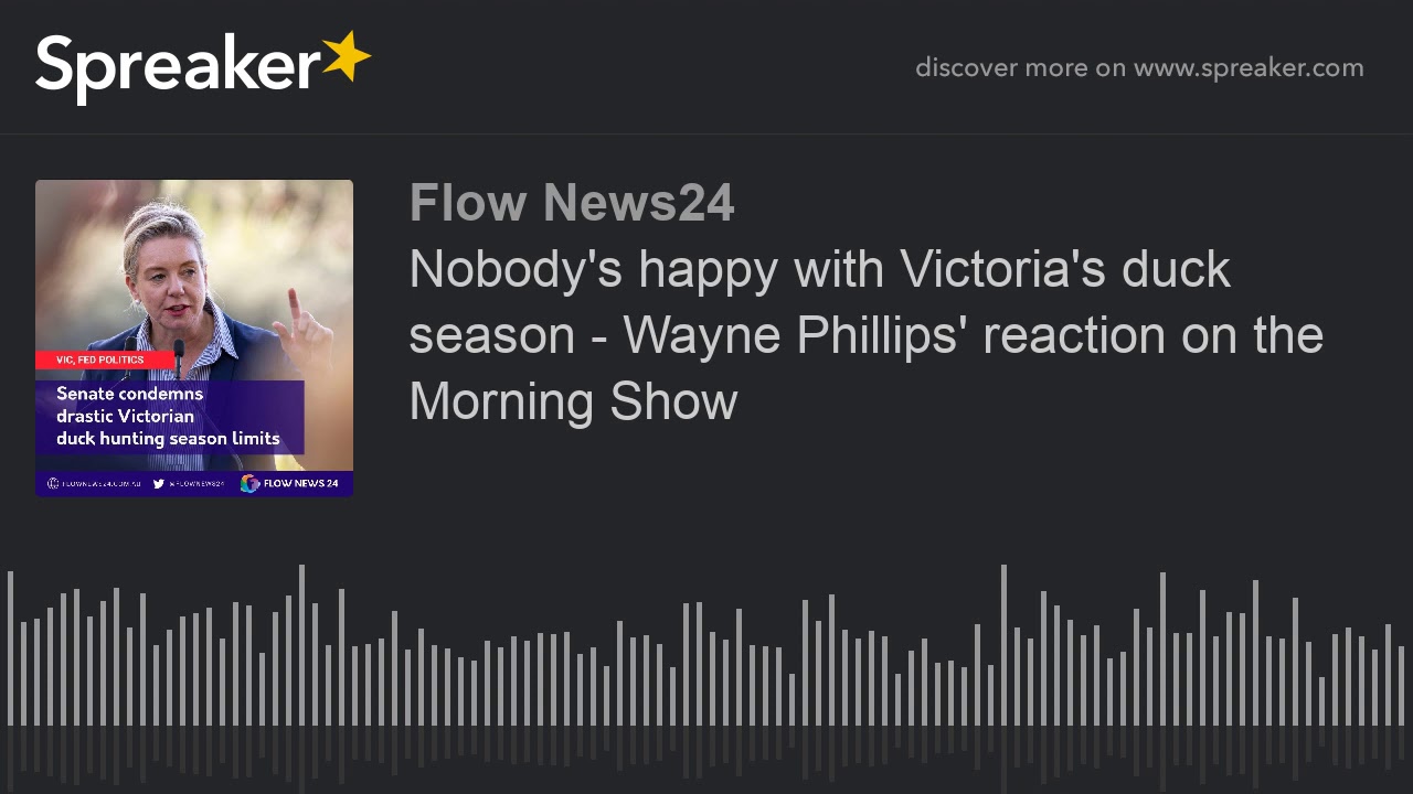 Nobody's happy with Victoria's duck season - Wayne Phillips' reaction on the Morning Show