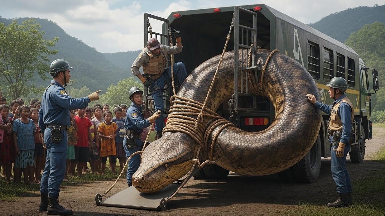 The Giant Python vs Shepherd & His Loyal Dog