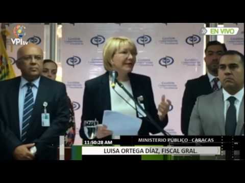 Declaraciones de La Fiscal General Luisa Ortega Diaz al País