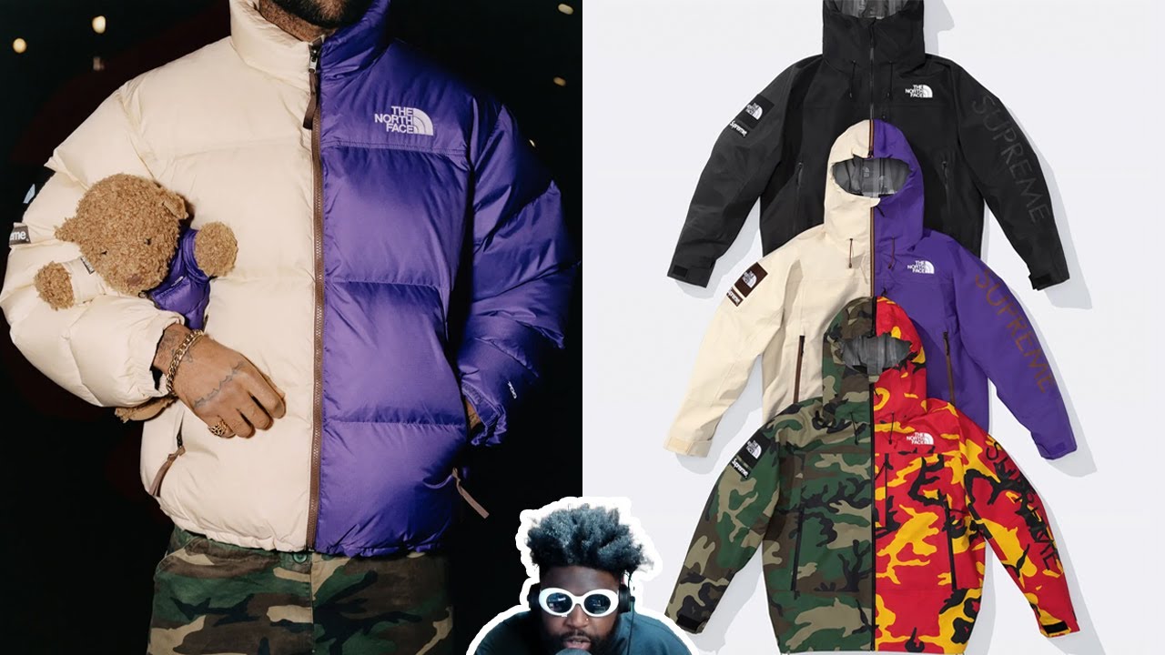 The North Face x Supreme spring 2024 'split seam' collection is