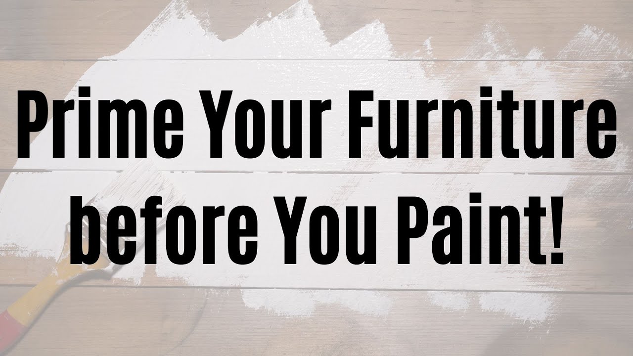Quick Video on Why you need to Prime your furniture before painting it