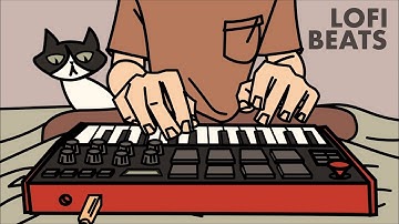 Making a Lofi Beat with the Akai MPK Mini MK3 In My Bed Overlooking The City (animated version)