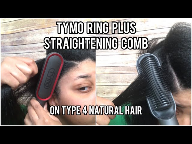 Tymo Ring Plus Ionic Hair Straightening Comb Demo/Review on Type 4 A/B/C  Hair (Silk Press). 