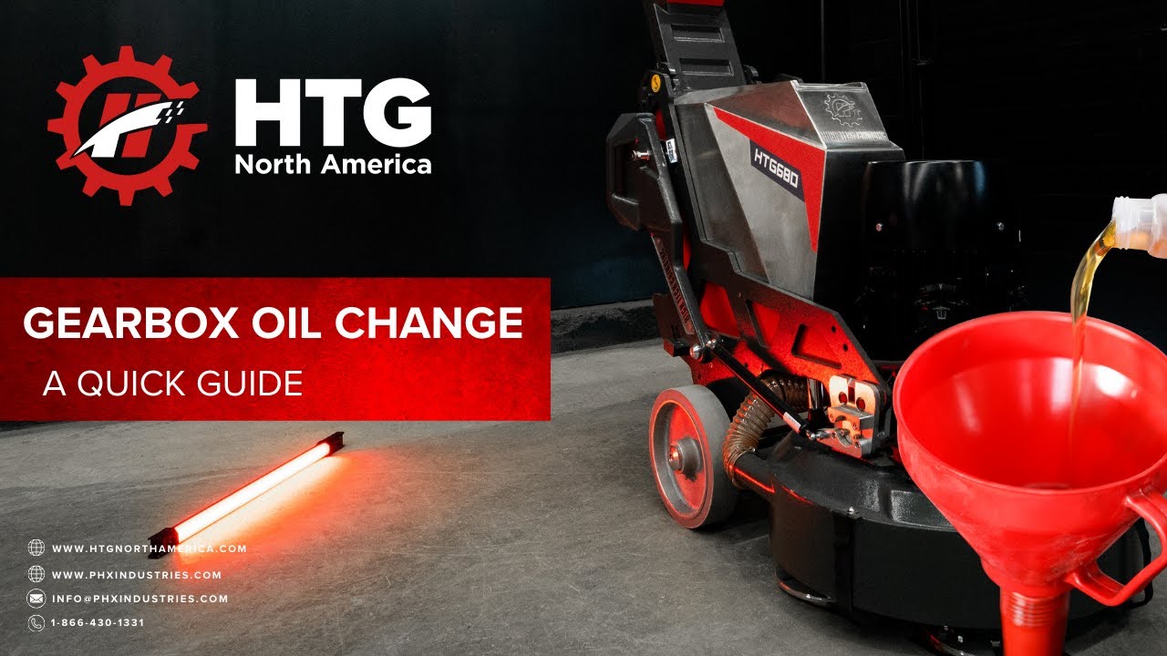 HTG Grinder Gearbox Oil Change - A quick Guide