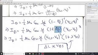 Channel length modulation in MOSFET | Derivation & Numerical | VLSI | SDC