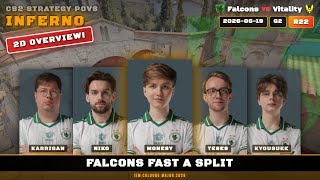 Falcons Fast A Split - Inferno G2R22 | Falcons | IEM Cologne Major 2026 | CS2 POV Analysis