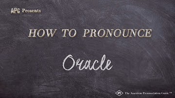 How to Pronounce Oracle (Real Life Examples!)