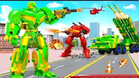 Us Army Robot Missile attack Truck Robot Game | Robot game | gameplay