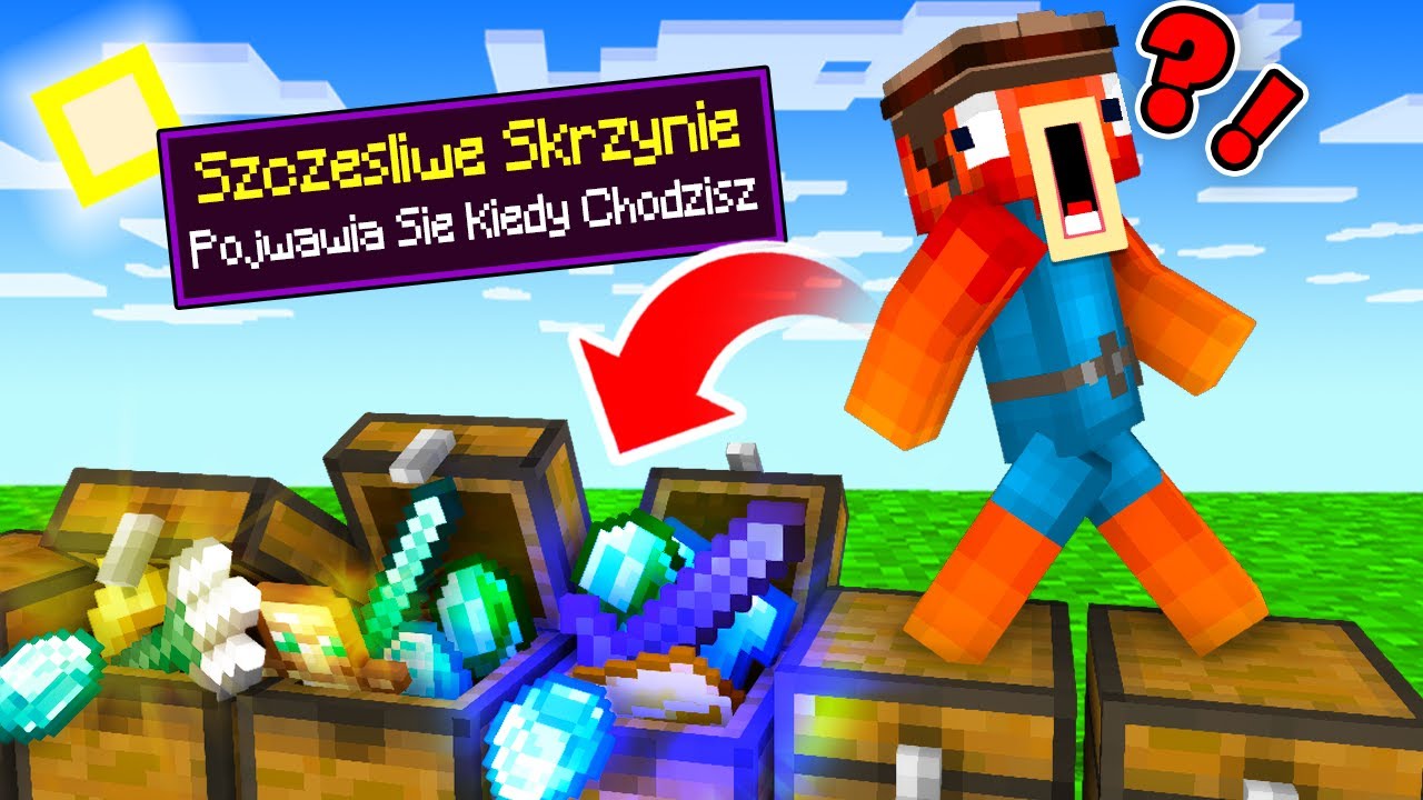 Minecraft, ale SUPER SKRZYNIE Pojawiają Się Gdy Chodzimy!