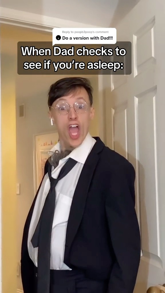 When Dad Checks on YOU for BEDTiME #TheManniiShow.com/series