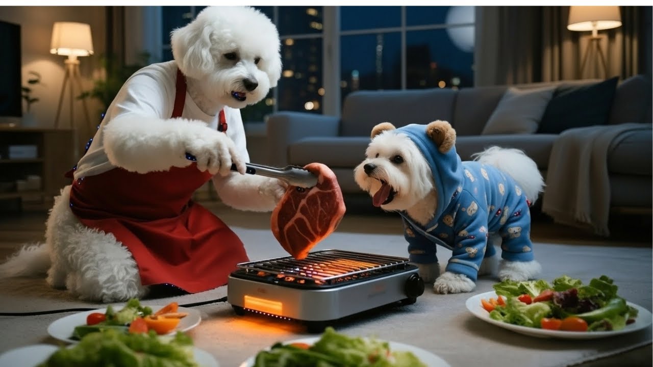 puppy planted the vegetables the wrong way, but mother dog came  to angry! 🌿