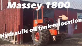 Massey Ferguson 1800 hydraulic reservoir relocation!