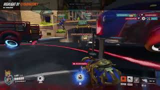 Overwatch 2 - Torbjorn hammer kills Ramattra during Annihilation ult