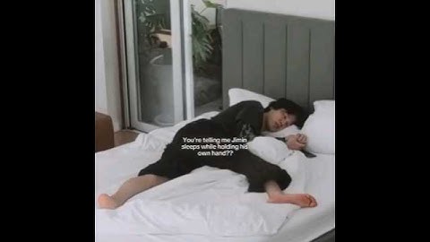 Jimin Sleeping Whike Holding His Hands 😭🤌#bts#jimin
