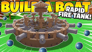 THEY BUILT A WORKING RAPID FIRE TANK! *Da Vinci Tank* Build a Boat Reddit