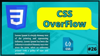 Overflow property in CSS  | Control OverFlow of elements in CSS #26