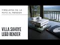 Timelapse de la Realidad al render-007- Villa Savoye LEGO VERSION 🔨🔲