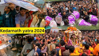 बारिश के साथ स्वागत हुआ बाबा केदारनाथ जी की डोली का KEDARNATH YATRA 2024 i  ok i