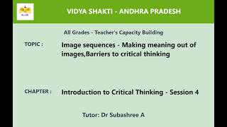 (Capacity building AP) Introduction to Critical Thinking - Session 4