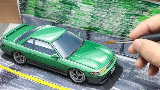 Making Comics with Plastic Models: INITIAL D Nissan S13 Silvia