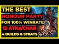 Bg3  the best honour mode party for 100 winrate 12 atkschar 4 builds  strats