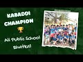 Kabaddi champion  ali public school bhatkal