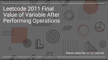 Leetcode 2011  Final Value of Variable After Performing Operations