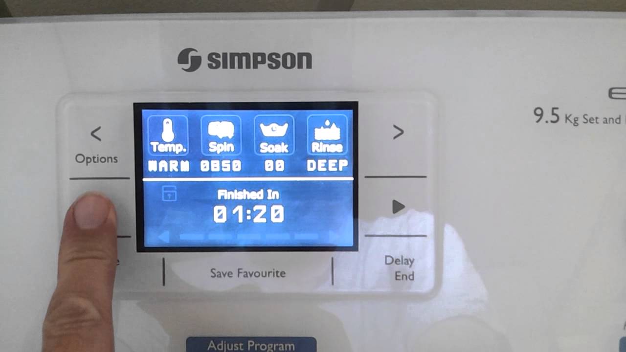 Simpson Ezi Sensor washing machine. YouTube