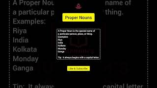 Proper Noun – Special Names! 🌟 #youtubeshorts