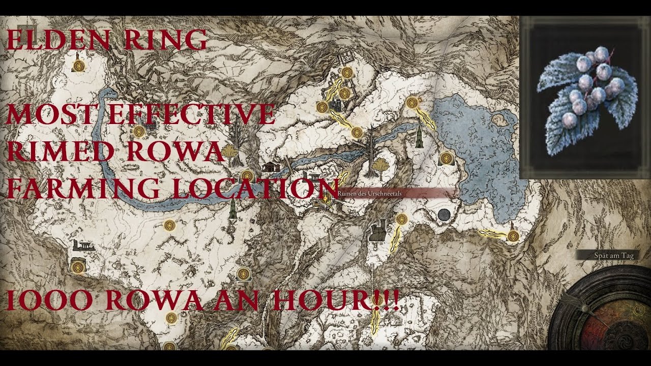 Elden Ring Rimed Rowa Farming Spot 1000 Rowa per hour! YouTube