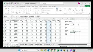 Using Excel to find Measures of Variation