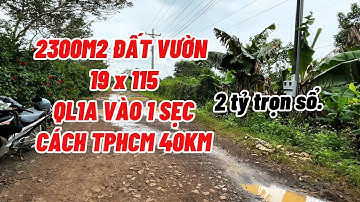 Chỉ 2 tỷ/2300m2 đất vườn mặt tiền QL1A vào 1 sẹc, đất hưng thịnh trảng bom  #đất_đồng_nai
