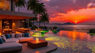 Smooth Jazz While Watching A Soft Beach Sunset - Gentle Jazz For A Relaxing Weekend screenshot 4