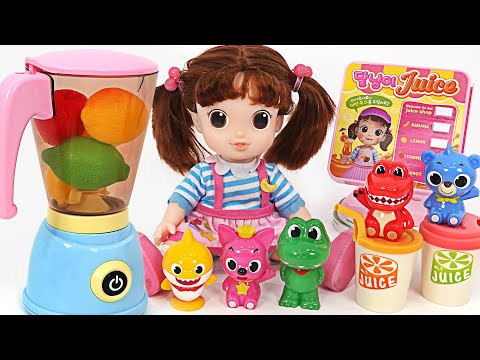 Welcome to Dalimi <strong>Fruit</strong> Juice <strong>Shop</strong>! Baby Shark, Pinkfong&amp;#39;s <strong>Fruit</strong> Juice Making Game | PinkyPopTOY