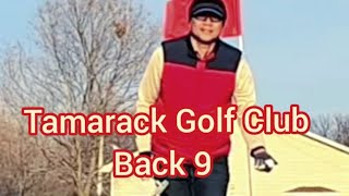 PLAYING 9 HOLES AT TAMARACK GOLF CLUB, BACK   NINE (10 - 18)