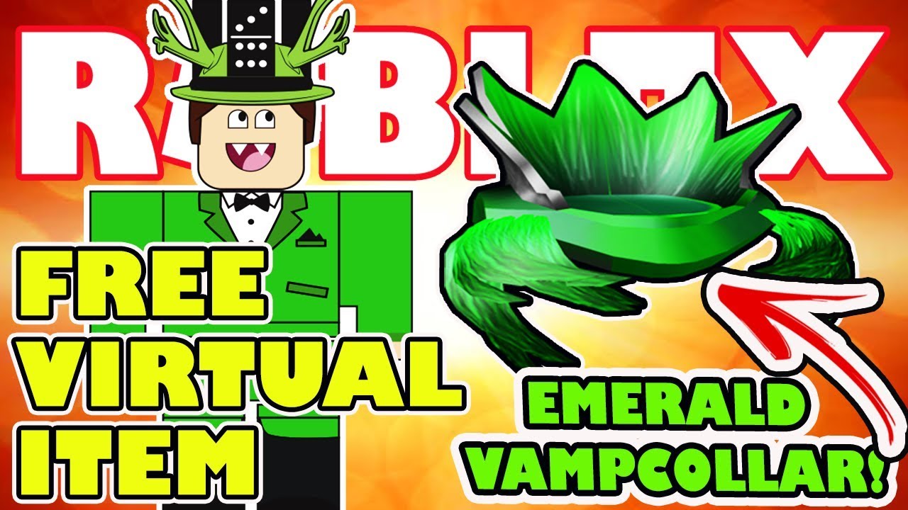 Free Virtual Item in Roblox! - Emerald Vampcollar - Celebrity Series 2 Unboxing - Insanely Luke
