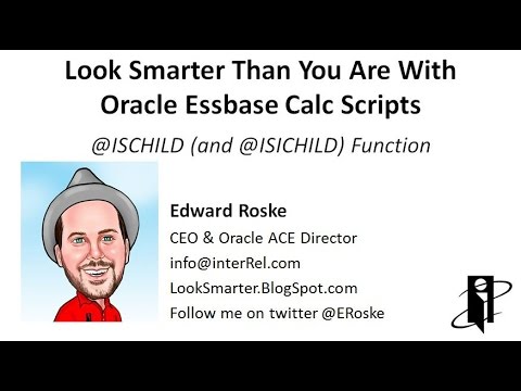 Essbase @ISCHILD (and @ISICHILD) Function