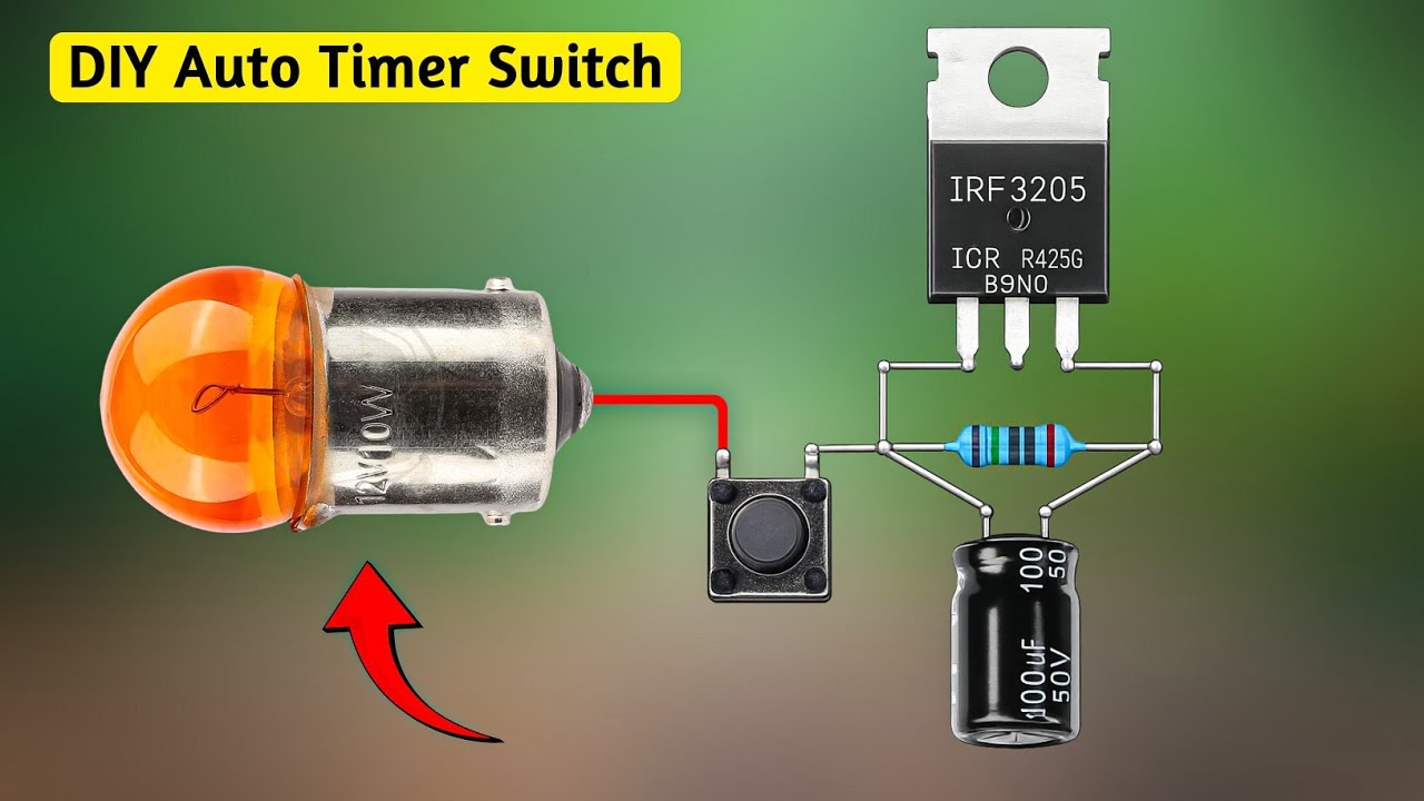 How to Make Simple Delay Timer ⏱️ Switch Circuit | DIY electronics ...