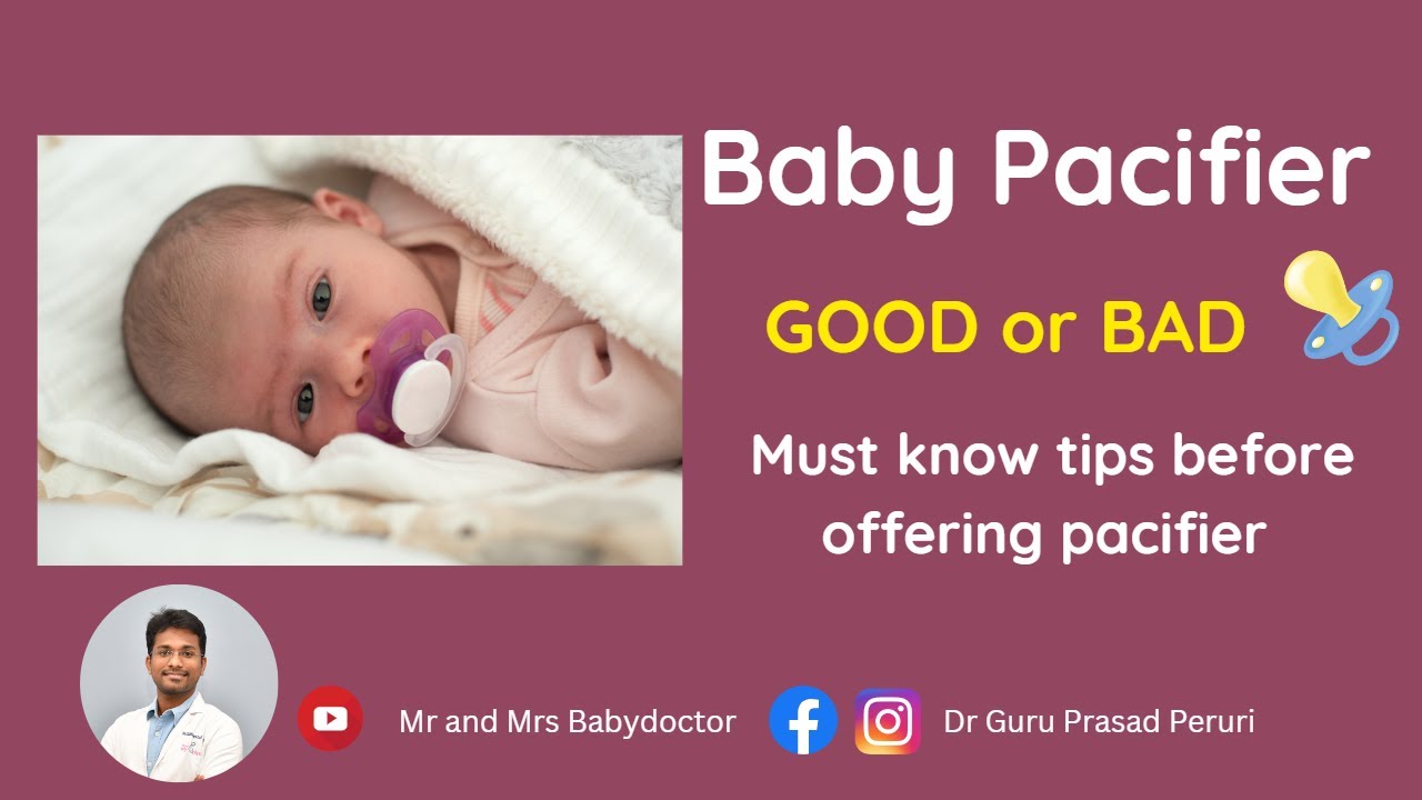Baby pacifiers Good or Bad When and how to use soothers Dr Guru
