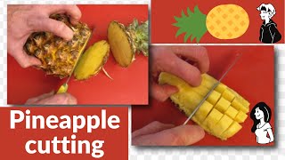 How-To Cut A Pineapple | Clean & Delicious I pineapple Cut in with short time I Food Cutting